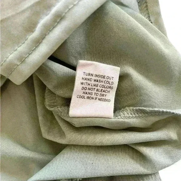 Blu Pepper Textured Flutter Sleeve Top, EUC, Dusty Mint, Size S - Picture 8 of 8